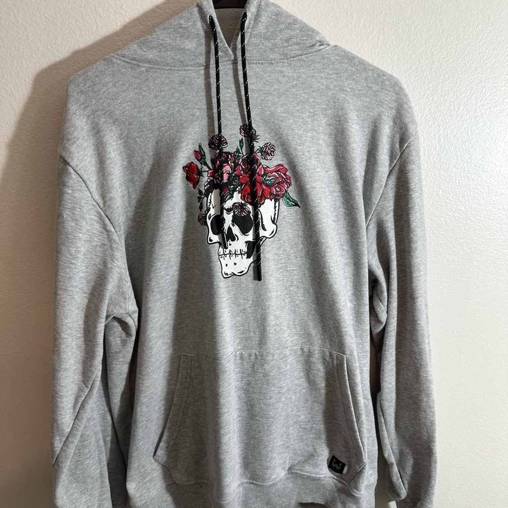 Rose skull hoodie